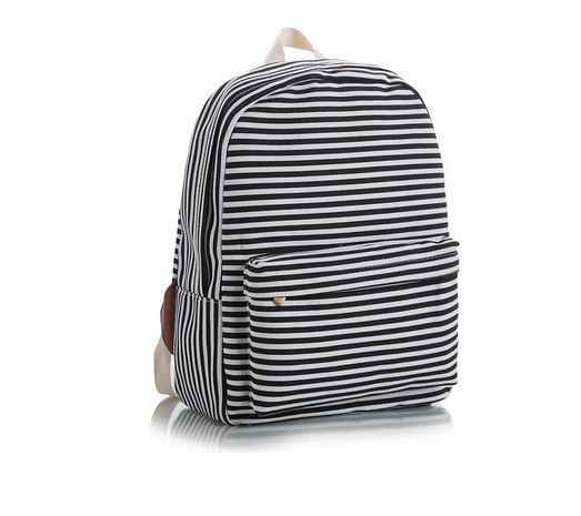 4 Styles Canvas Backpack Striped Floral Shoulder Bag, Shoulder Bag, Pet ...