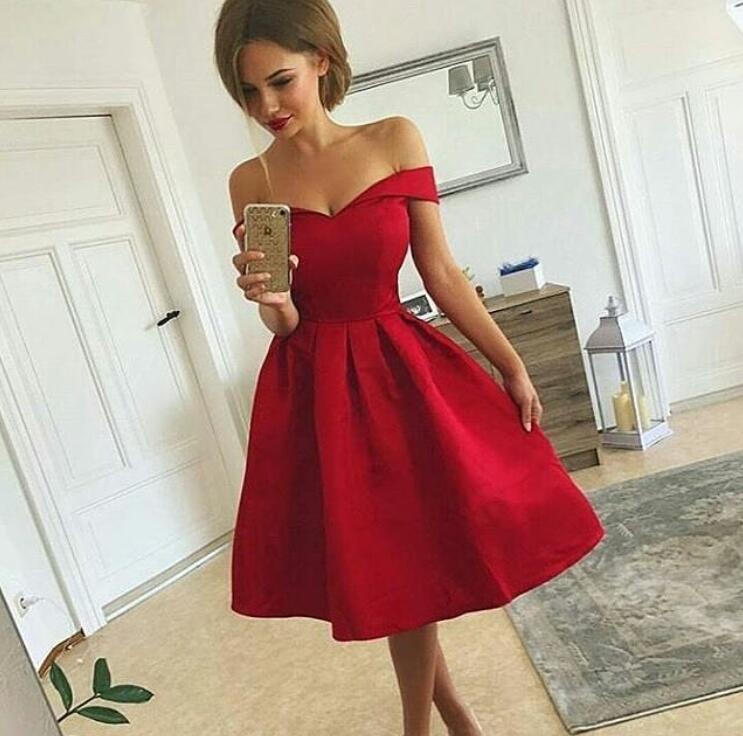 red dress for dinner party