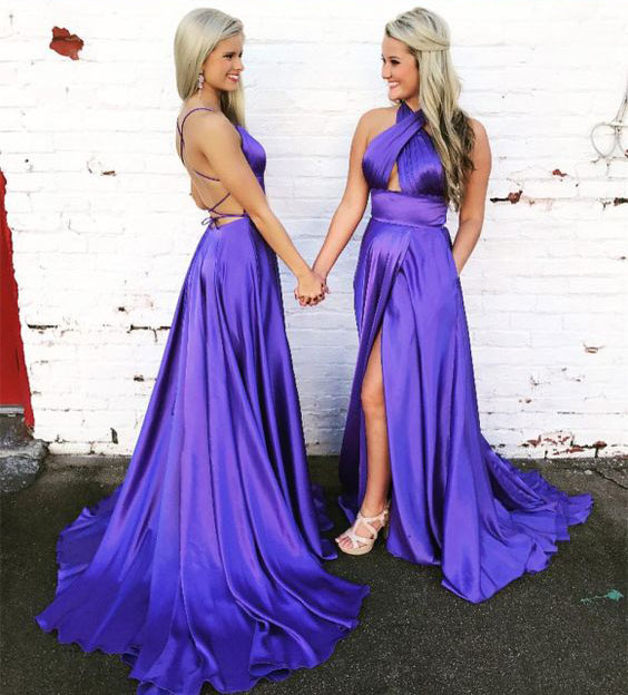 formal purple dresses under $100