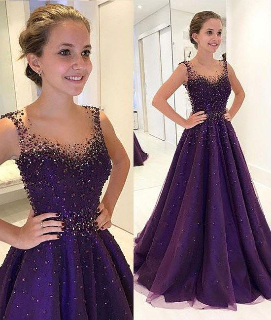 dark purple long sleeve dress