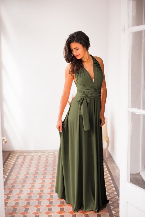 Olive Green Formal Dress Flash Sales ...
