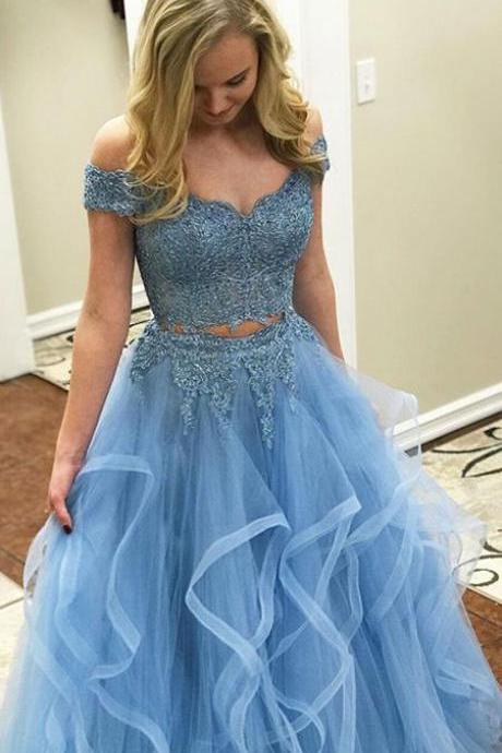 2 piece prom dresses