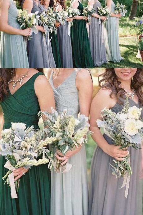 dark green bridesmaid dresses