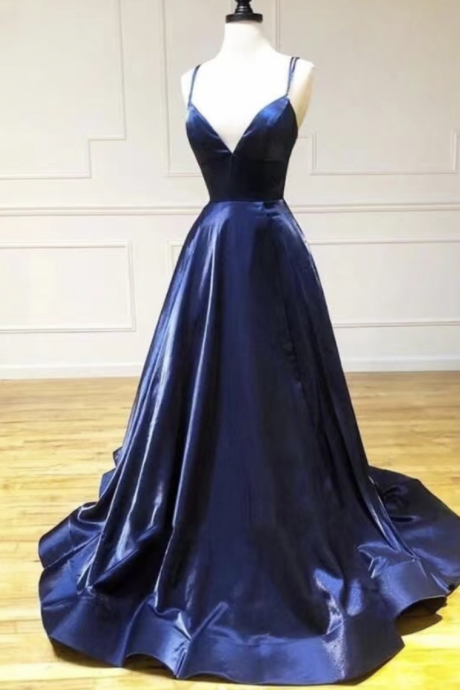 Dark Blue Prom Dresses for Women