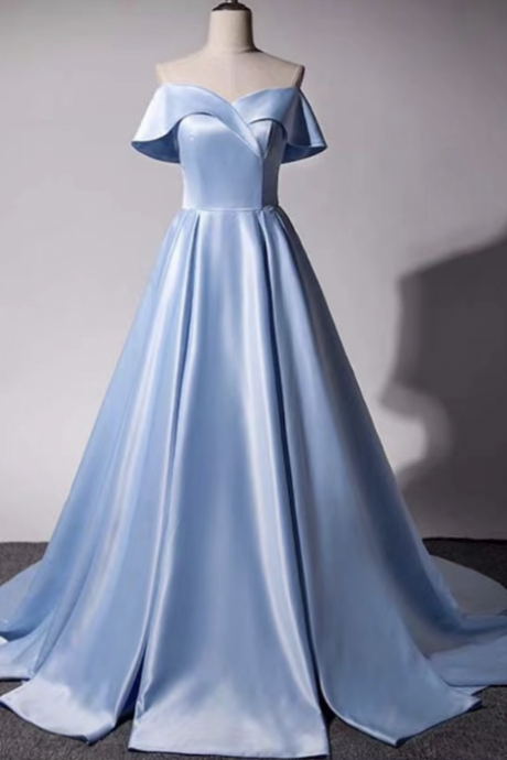 Blue Prom Dresses Floor Length