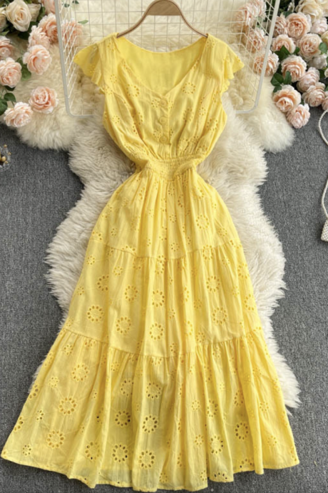 Boho Yellow Women's Dresses