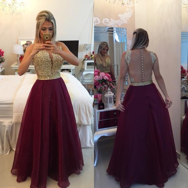 Medium-Sized Long Prom Dresses for Girls
