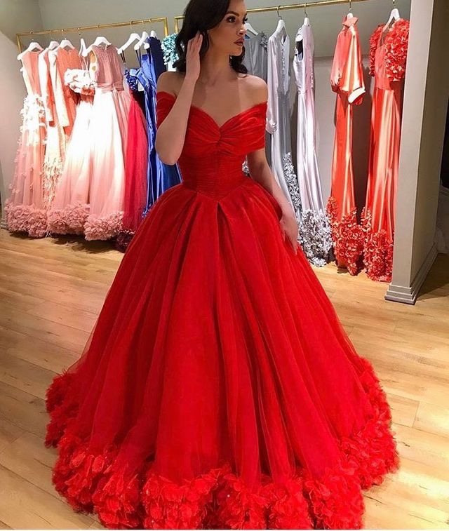 New Arrival Red Long Prom Dresses, Evening Dresses, Birthday Dresses