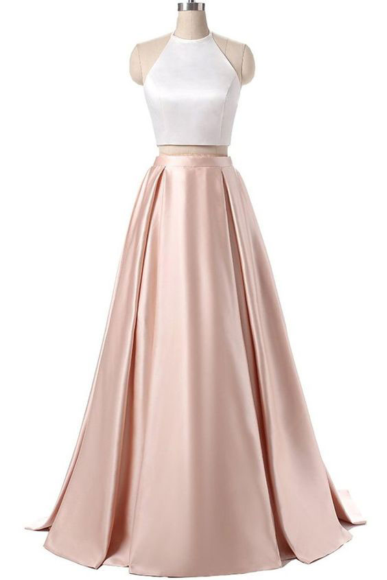 Simpe Two Piece Long Prom Dress Evening Dress Party Dress For Women on ...
