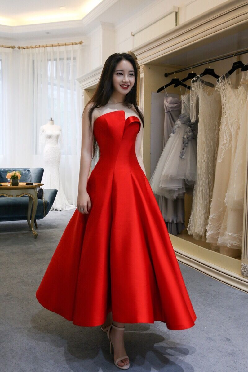 Hot Sell Simple Red Long Prom Dresses Evening Dresses For Women on Luulla